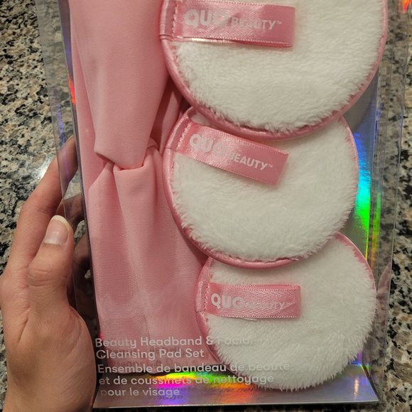 Quo Beauty HEADBAND & FACIAL CLEANSING PAD SET - Picture 2 of 6